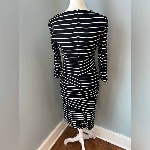 Price reduced! NWOT WHBM instantly slimming striped sheath dress - Picture 5 of 6